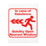 Beware of Flatulence! Postcard