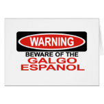 Beware Of Galgo Espanol cards