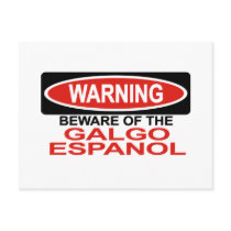 Beware Of Galgo Espanol postcards by Bewareofdogs Beware Of Galgo Espanol postcards