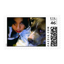Beware of Girl Postage Stamps