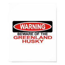 Beware Of Greenland Husky posters