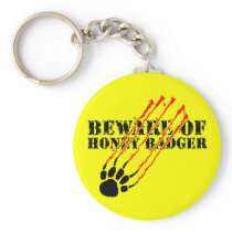 Beware of honey badger keychains
