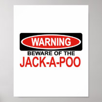 Beware Of Jack-A-Poo Print