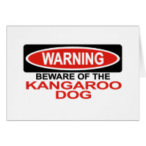 Beware Of Kangaroo Dog Cards