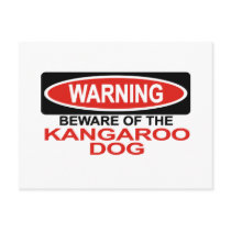 Beware Of Kangaroo Dog Post Cards