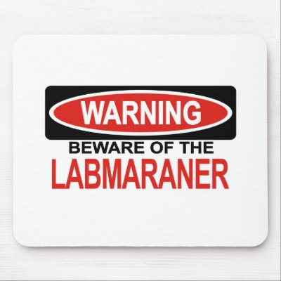 Beware Of Labmaraner Mouse Mats by Bewareofdogs