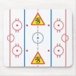 Beware of Lions Hockey Rink Mousepad