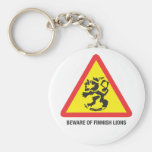 Beware of Lions Keychain