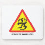 Beware of Lions Mousepad