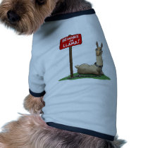 Beware of LLama! Pet Tee Shirt