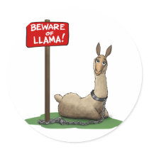 Beware of LLama! Stickers