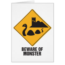 Beware Of Loch Ness Monster Cards