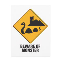 Beware Of Loch Ness Monster Postcards