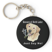 Beware of Meth Labs!  Just Say No! Keychains