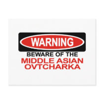 Beware Of Middle Asian Ovtcharka Post Card