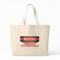 Beware Of Miniature Goldendoodle Tote Bag