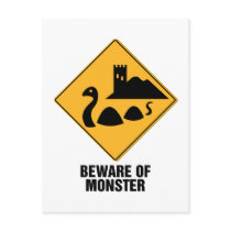 Beware Of Monster Postcards