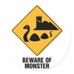 Beware Of Monster Stickers