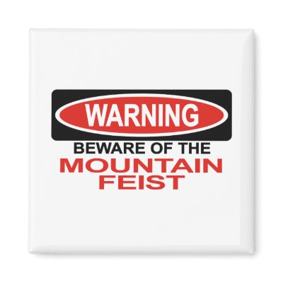 Beware Of Mountain Feist Fridge Magnets by Bewareofdogs
