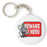 Beware of nerd key chain