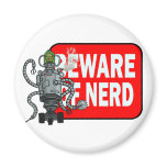 Beware of nerd fridge magnet