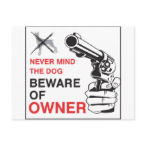 Beware Of Owner Post Card