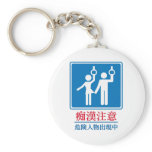 Beware of Perverts - Actual Japanese Sign Key Chains