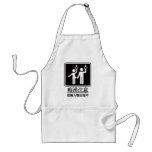 Beware of Perverts - Black and White Apron