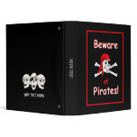 Beware of Pirates 1" Binder