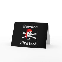 Beware of Pirates Greeting Card
