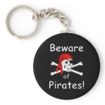 Beware of Pirates Keychain