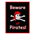 Beware of Pirates Poster posters