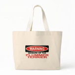 Beware Of Plummer Terrier Tote Bags