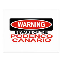 Beware Of Podenco Canario Postcards
