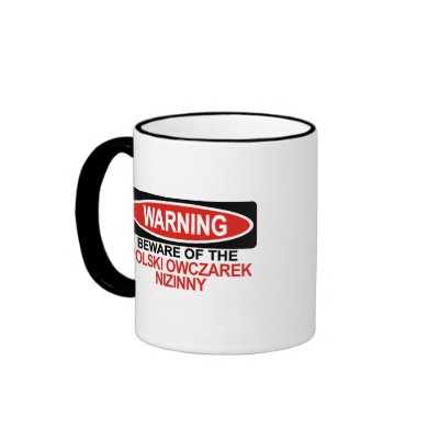 Beware Of Polski Owczarek Nizinny Mugs by Bewareofdogs