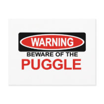 Beware Of Puggle Postcards