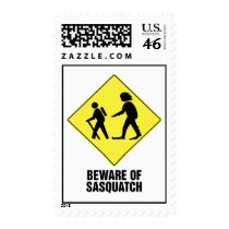 Beware of Sasquatch postage