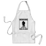 Beware of Sasquatch Poster Apron