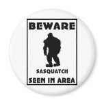 Beware of Sasquatch Poster Refrigerator Magnets