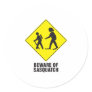 Beware of Sasquatch Round Sticker