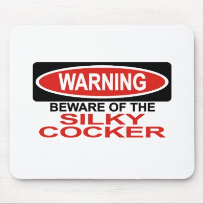 Beware Of Silky Cocker Mouse Mat by Bewareofdogs