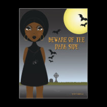 Beware of the Dark Side Postcard postcards