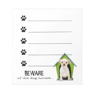 BEWARE of the Dog House NOTEPAD fuji_notepad