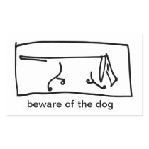 beware of the dog stickers