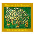 Beware of the Dragon posters by Annaart Beware of the Dragon posters