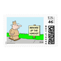 beware of the hominid stamp