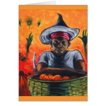 Beware of the Pumpkin Vendor Halloween Card