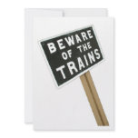 Beware of the trains personalized announcements