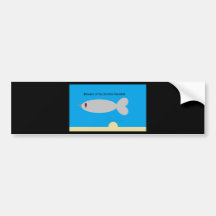 Beware of the Zombie Narwhal Bumper Stickers