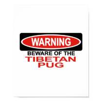 Beware Of Tibetan Pug posters